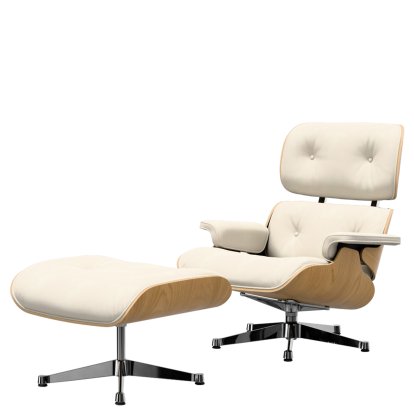 Eames Lounge Chair & Ottoman White