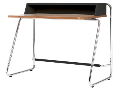 S 1200, Eiche lackiert, MDF decklackiert tiefschwarz, Verchromt