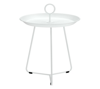 Eyelet Beistelltisch, H 45,5 x Ø 45 cm, White