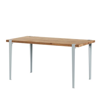 Balthazar Esstisch, Eiche recycled, Blassblau