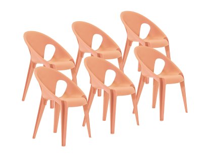 Bell Chair Set, 6er Set, Sunrise