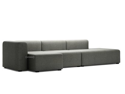 Mags Sofa mit Récamière, Armlehne links, Hallingdal - dunkelgrau