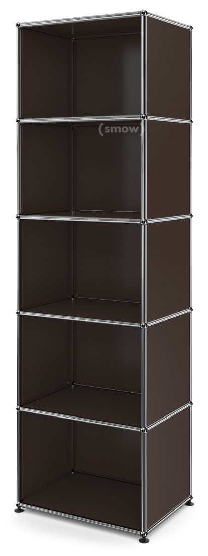 USM Haller Bücherregal 50, Offen, USM braun
