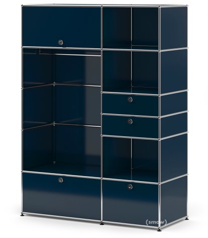 USM Haller Garderobenschrank Typ I, Stahlblau RAL 5011