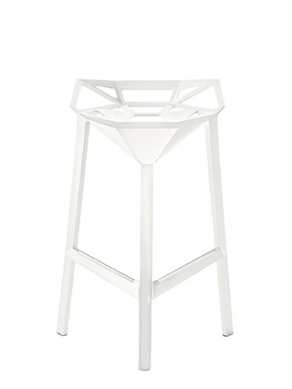 Stool_One, 670 mm Küchenhöhe, Weiß matt (5110)