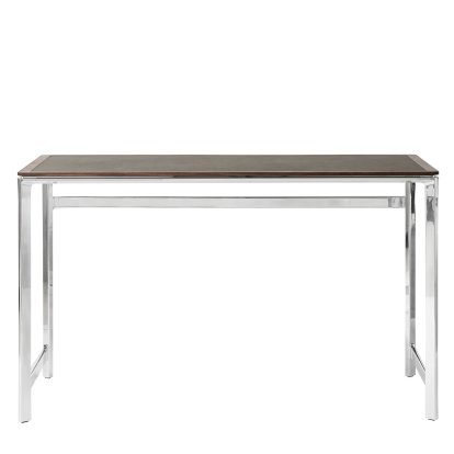 Studio 430 Tisch, Walnuss / Leder bosco, Ohne Schublade
