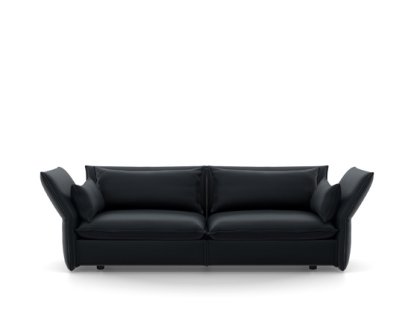 Mariposa Sofa, Dreisitzer (H80,5 x B198 x T101,5 cm), Credo schwarz/anthrazit