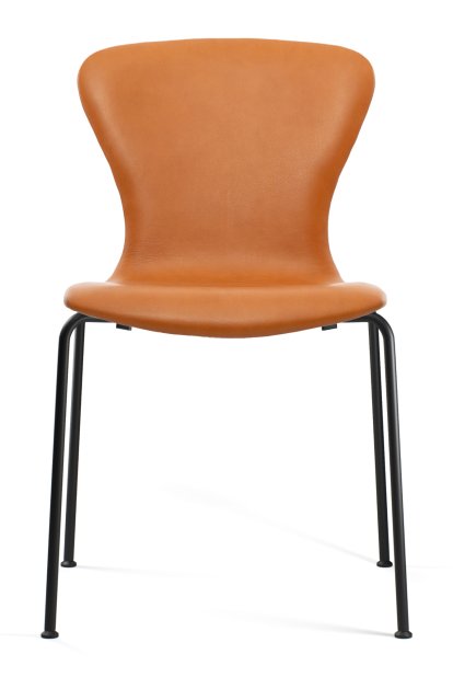 PLAYchair Tube, Ohne Armlehnen, Leder cognac