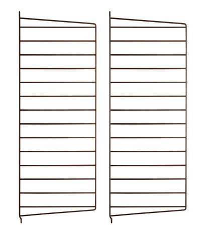 String System Wandleiter, 2er Set, 75 x 30 cm, Braun