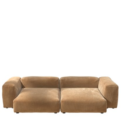 Vetsak Sofa Set 2, XL, Cord velours - Camel, Ohne Kissen