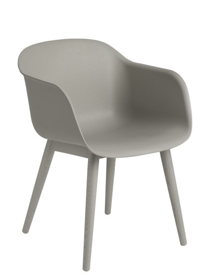 Details Muuto Fiber Armchair Wood Fiber Armchair Wood, Grau