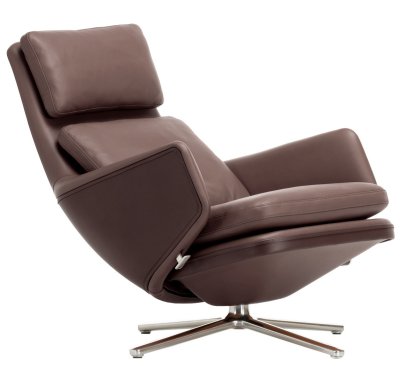 Grand Relax, Ohne Ottoman, Leder Premium F, kastanie, Poliert, 41,5 cm