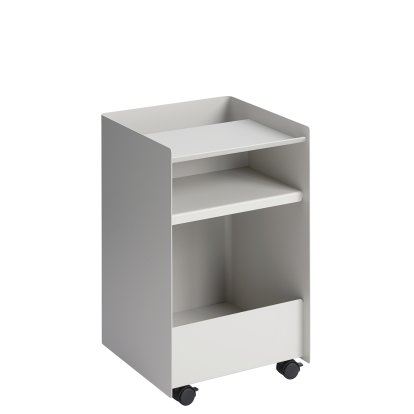 Folded Rollcontainer, H 61,5 cm, Grey, Offen