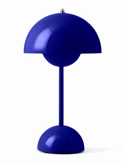 Flowerpot VP9 Akkuleuchte, Cobalt blue