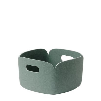 Restore Aufbewahrungskorb, L 28 cm x B 28 cm, Moosgrün