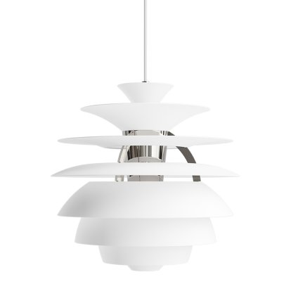 PH Snowball, Soft white / Chrome