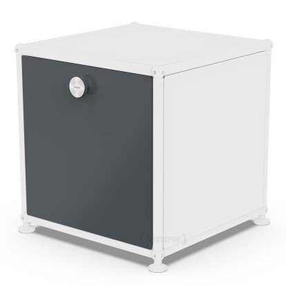 USM Haller Klapptür für USM Haller Regale, 35 cm x 35 cm, Anthrazitgrau RAL 7016