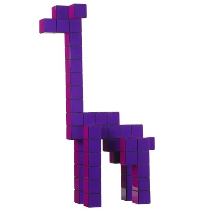 Panton Cubes Steckfigur, Giraffe, Lila