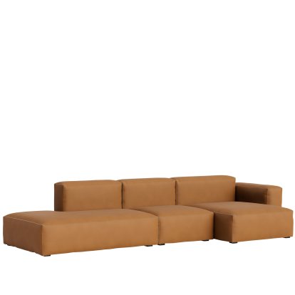 Mags Soft Sofa Kombination 4, Armlehne rechts, Leder Sense - cognac