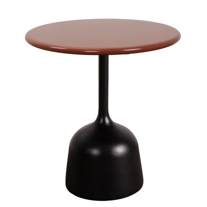 Glaze Beistelltisch, Aluminium - Desert red, Lava grey