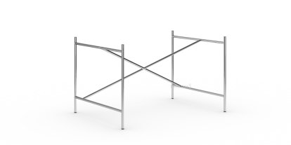 Eiermann 1 Tischgestell , Chrom, versetzt, 110 x 78 cm, Ohne Verlängerung (Höhe 66 cm)