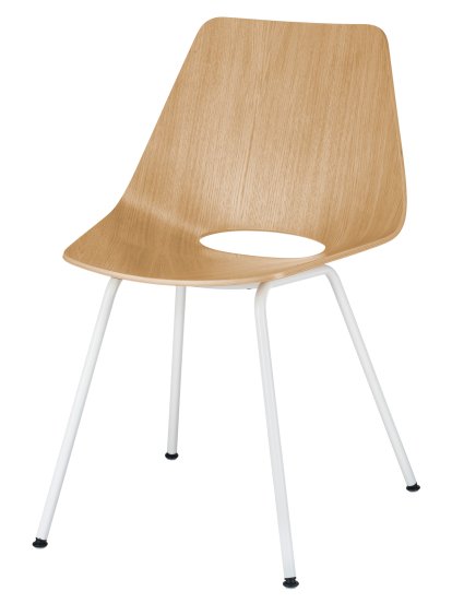 S 661, Eiche klar lackiert, Reinweiß (RAL 9010)