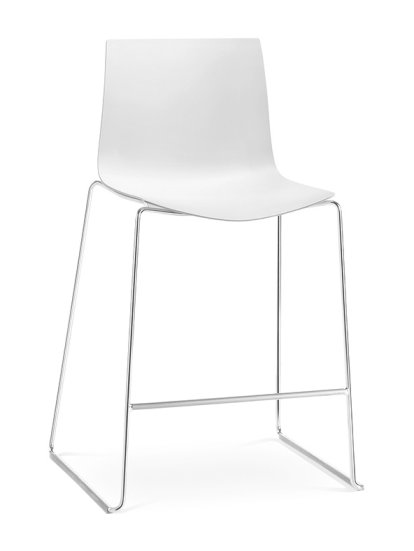 Catifa 46 Barhocker, 76 cm, Einfarbig, Weiß