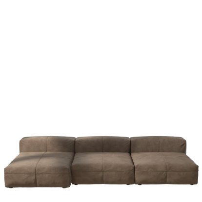 Vetsak Sofa Set 4, Leather - Cacao, Ohne Kissen
