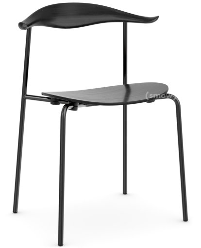 CH88T, Pulverbeschichtet, schwarz, Eiche schwarz lackiert