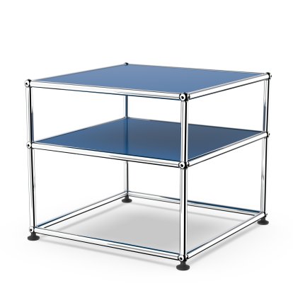 USM Haller Beistelltisch Typ II, Metall, Enzianblau RAL 5010