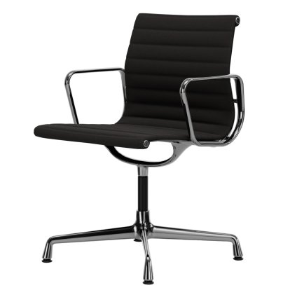 Aluminium Chair EA 103 / EA 104, EA 103 - nicht drehbar, Dunkelgrau, Verchromt