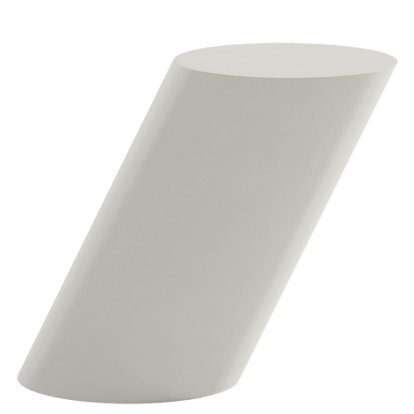 Tilt  Beistelltisch, Mineralguss, Chalk