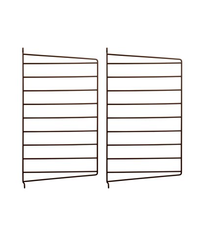 String System Wandleiter, 2er Set, 50 x 30 cm, Braun