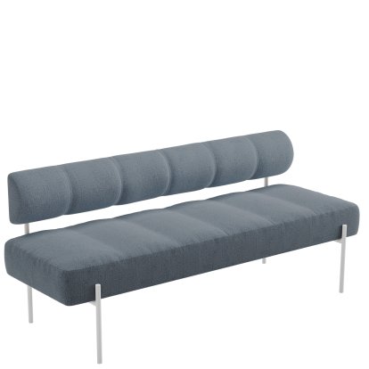 Daybe Dining Sofa, Brusvik 94 - graublau, Weiß