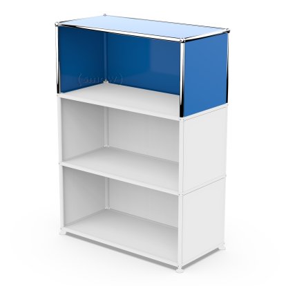 USM Haller Anbaupaket Vertikal 1, Enzianblau RAL 5010, 35 cm