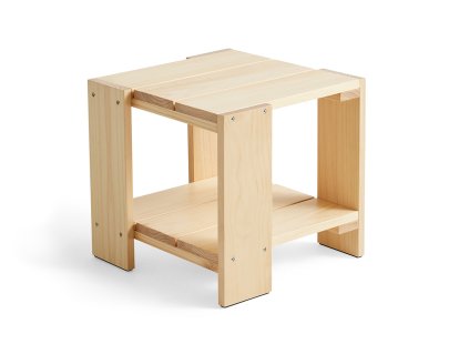 Crate Side Table, Kiefer lackiert