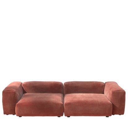 Vetsak Sofa Set 2, L, Cord velours - Brick, Ohne Kissen