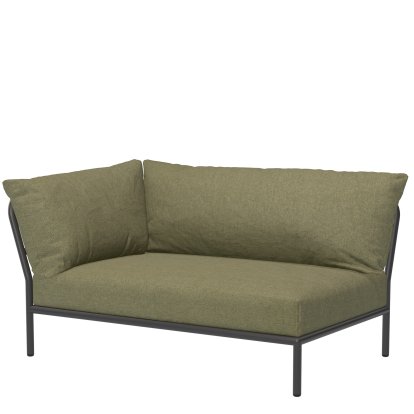 Level 2 Left Corner, Dark grey, Leaf