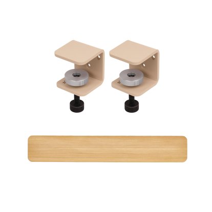 Tiptoe Wandregal Eiche massiv, Wandregal 120 cm, TipToe x HEJU - Fichtenbeige