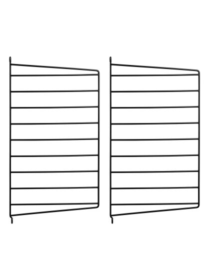 String System Wandleiter, 2er Set, 50 x 30 cm, Schwarz