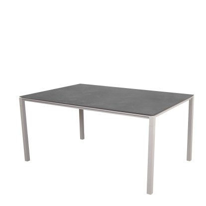 Pure Tisch, 150 cm x 90 cm, Fossil black, Sand