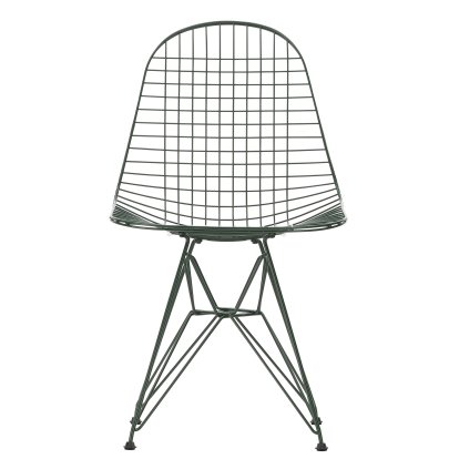 Wire Chair DKR , Pulverbeschichtet dark green