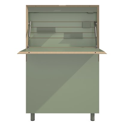 Flatmate Sekretär LED, Linoleum Olive