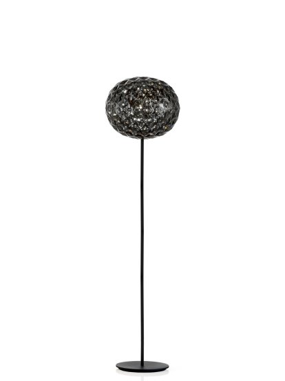 Planet Stehleuchte, 130 cm, Rauchgrau/schwarz