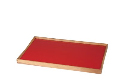Turning Tray, S (23 x 45 cm), Schwarz/Rot