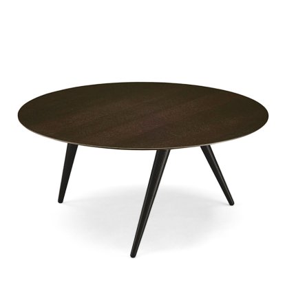 Turn, Low (H 33 x Ø 68 cm), Eiche geräuchert, Esche schwarz