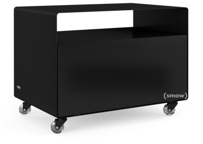 Rollwagen R 107, Einfarbig, Tiefschwarz (RAL 9005), Transparentrollen