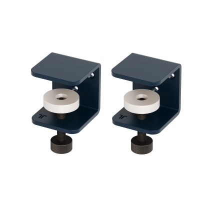 Tiptoe Klemme für Wandregale (2er-Pack), Mineralblau