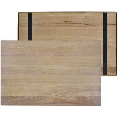 Holzauflage für USM Haller Regale, Größe M, 75 cm x 50 cm, Eiche, weißgeölt