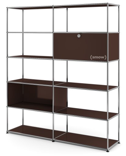USM Haller Wohnzimmer Regal L, USM braun